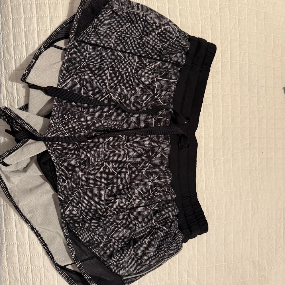 lululemon athletica Black and Gray Athletic Shorts